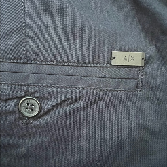 Armani Exchange Bermuda Shorts Navy Blue Size 36 NWT! - Picture 4 of 6